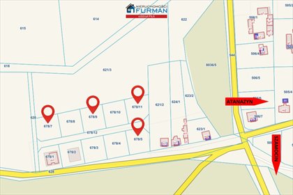 działka na sprzedaż 876m2 działka Atanazyn, Atanazyn