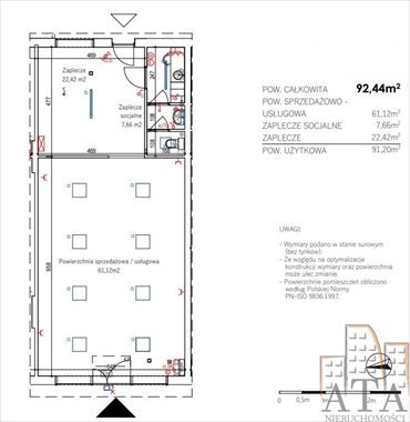 lokal użytkowy na sprzedaż 92m2 lokal użytkowy Wrocław, Borowska