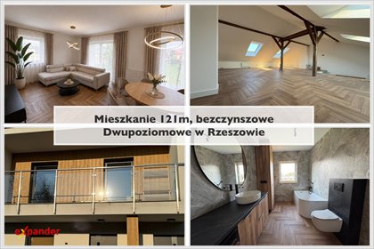 Dwupoziomowe 121 m² z loggiami i podziałem na dwa lokale polecam! mieszkanie Rzeszów, Budziwój, Aroniowa