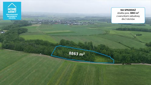 Działka 8 863 m² pod zabudowę 3 domów - las i prywatność działka Werblinia, Leśna