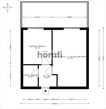 mieszkanie na wynajem 48m2 mieszkanie Poznań, Winogrady, Winogrady, Za Cytadelą