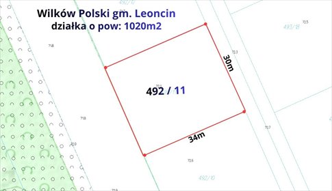 Działka 1020 m² w Wilkowie Polskim - polecam działka Wilków Polski