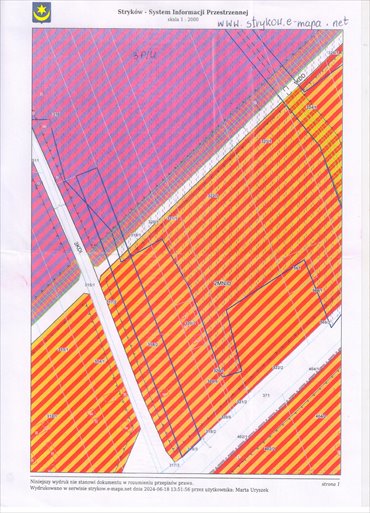 działka na sprzedaż 9931m2 działka Stryków, Krótka