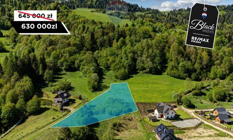 działka na sprzedaż 3004m2 działka Szlachtowa, Berech