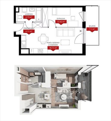 mieszkanie na sprzedaż 38m2 mieszkanie Poznań, Jeżyce, Klemensa Janickiego