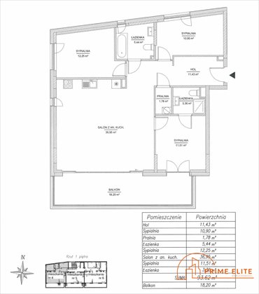 mieszkanie na sprzedaż 93m2 mieszkanie Warszawa, Mokotów, Broniwoja