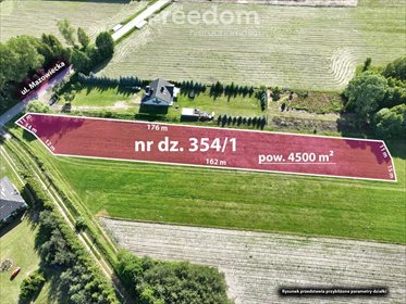 działka na sprzedaż 4600m2 działka Kobierne, Mazowiecka