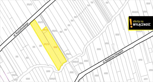 Polecam działkę inwestycyjną 6193 m² w Kielcach działka Kielce, Podporucznika Zbigniewa Kruszelnickiego "Wilka"