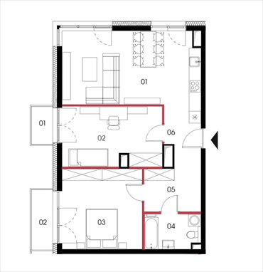 mieszkanie na sprzedaż 74m2 mieszkanie Poznań, Naramowice, Naramowicka