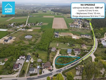 działka na sprzedaż 1381m2 działka Sychowo, Spokojna
