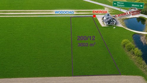 Działka 3003 m² pod dom i inwestycję w Strzeżenicach działka Strzeżenice, Strzeżenice