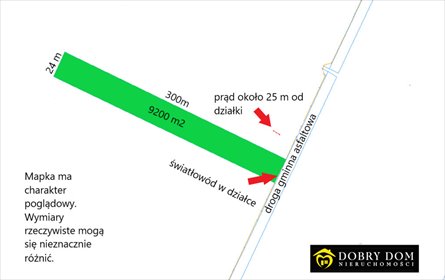 działka na sprzedaż 9200m2 działka Dobrzyniówka