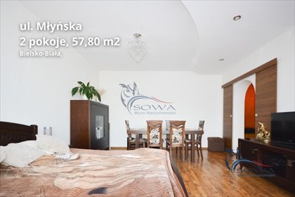 Przestronne 2-pokojowe mieszkanie w Bielsku-Bała z widokiem mieszkanie Bielsko-Biała, Bielsko Południe