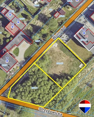 Działka budowlana 697 m² z mediami, blisko infrastruktury działka Będziński, Wolności