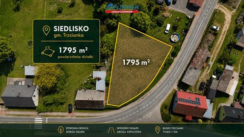 Działka pod dom jednorodzinny przy drodze wojewódzkiej działka Siedlisko