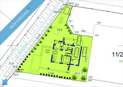 działka na sprzedaż 600m2 działka Szczecin, Krzekowo, Żyzna