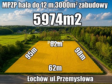 Na sprzedaż działka przemysłowa 5974 m² w Łochowie działka Łochów, Przemysłowa
