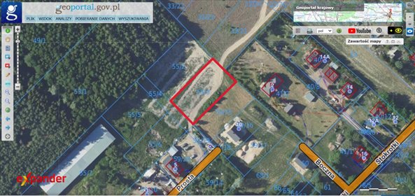 Do sprzedania działka 1327 m² w Sąsiecznie z dostępem do lasu działka Sąsieczno