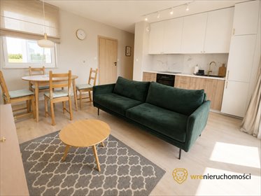 Nowoczesne 48 m² z balkonem, garażem i garderobą mieszkanie Wrocław, Psie Pole, Żmudzka