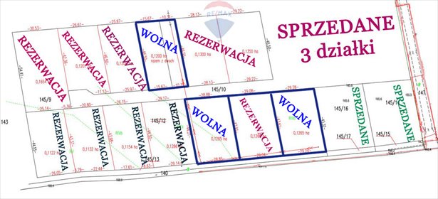 działka na sprzedaż 1265m2 działka Sokołów Podlaski, Błękitna