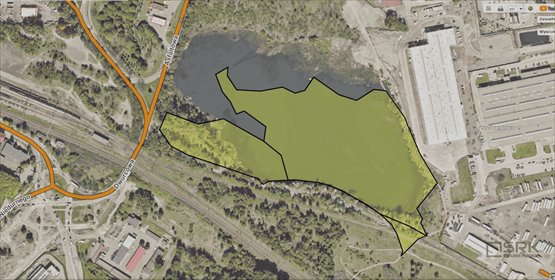 Na sprzedaż działka 56 841 m² z łowiskiem i zielenią działka Ruda Śląska, Ruda, Asfaltowa