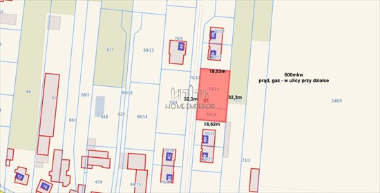 działka na sprzedaż 600m2 działka Piastów, Leopolda Lisa Kuli