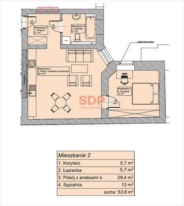 Sprzedam mieszkanie 54 m² w centrum Chorzowa z potencjałem mieszkanie Chorzów, Kazimierza Wielkego