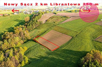 działka na sprzedaż 2100m2 działka Librantowa