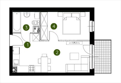 mieszkanie na sprzedaż 36m2 mieszkanie Kraków, Prądnik Biały, Pękowicka