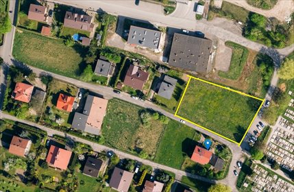 Działka budowlana 1551 m² z dostępem do asfaltu i planem działka Goleszów