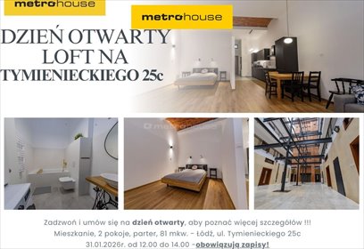 mieszkanie na sprzedaż 81m2 mieszkanie Łódź, Śródmieście, Tymienieckiego