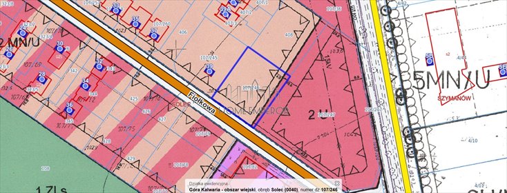 działka na sprzedaż 1000m2 działka Solec, Fiołkowa