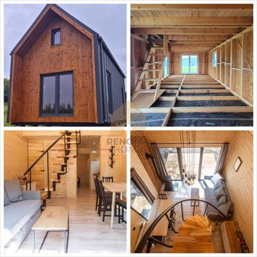 Urokliwy domek z antresolą i tarasem w Pastewniku dom Pastewnik