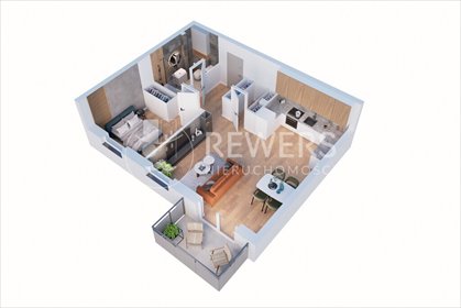 mieszkanie na sprzedaż 53m2 mieszkanie Dominów, Parkowa