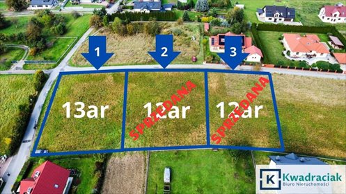 Atrakcyjne działki budowlane w Jasle – 13 arów, uzbrojone! działka Jasło