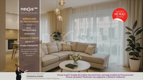 Dom premium z tarasem i panoramicznymi oknami dom Wrocław, Leśnica, Leśnica