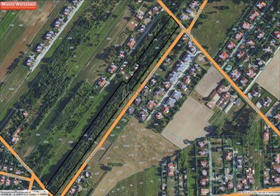 działka na sprzedaż 15451m2 działka Warszawa, Ursynów, Jeziorki, Trombity