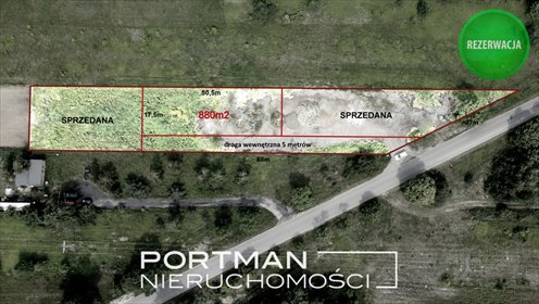 działka na sprzedaż 880m2 działka Radwanków Szlachecki