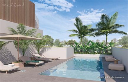 Nowoczesny dom z ogrodem i solarium w Pilar de la Horadada dom Pilar de la Horadada