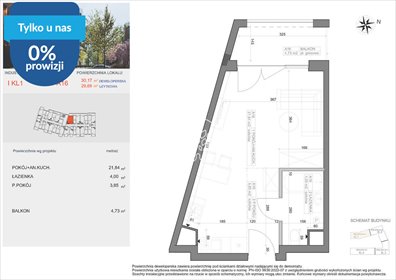 Przestronne 29,69 m² w Bocianowie – idealne dla singla mieszkanie Bydgoszcz, Bocianowo, Pomorska