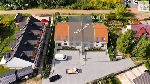 Nowoczesny segment z ogrodem 4 pok. 93,56 m² zapraszam dom Olsztyn, Osiedle Generałów, Langowskiej