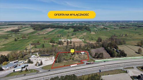 Teren inwestycyjny 9459 m² przy S8 (zjazd, magazyn) działka Studzianki