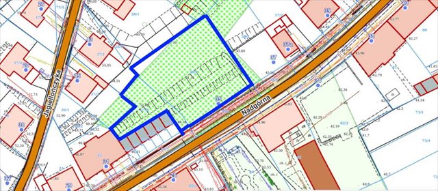 Działka inwestycyjna 1414 m² w centrum Grudziądza działka Grudziądz, Nadgórna