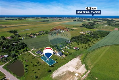 Polecam działkę z domkiem holenderskim 1045 m² blisko morza działka Śmiechów