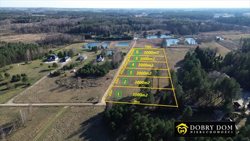 Działki budowlane 3000 m² z warunkami zabudowy i mediami działka Bobrowa