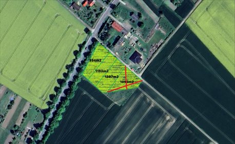 działka na sprzedaż 994m2 działka Zielin, Wincentego Witosa