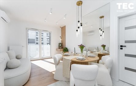 Nowoczesny 2-pokojowy apartament z balkonem i klimatyzacją mieszkanie Kraków, Podgórze, Mierzeja Wiślana
