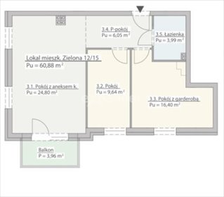mieszkanie na sprzedaż Bierutów Ceglana 60,88 m2