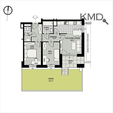 mieszkanie na sprzedaż 54m2 mieszkanie Lublin, Dziesiąta, Wyścigowa