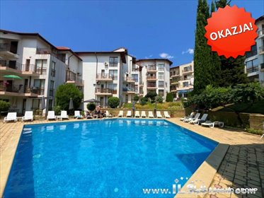 Kompaktowe 39 m² z widokiem na morze i basen - blisko plaży mieszkanie Sveti Vlas Complex Compass, COMPLEX COMPASS
